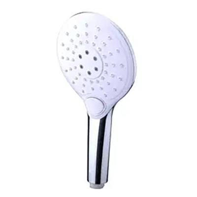 China Accesorios de grifo de baño botón de presión grifo de agua de cromo pulido cabeza de ducha portátil en venta