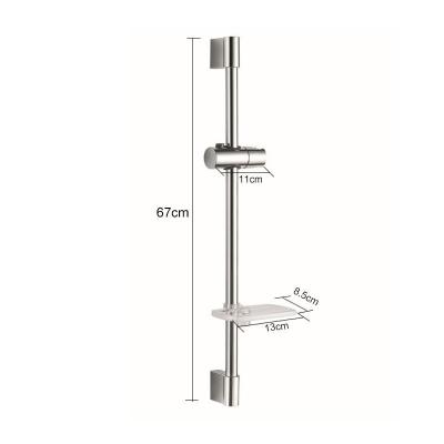 China Adjustable Slide Bar For Modern Simple Stainless Steel SUS304 Bathroom Shower Lifter for sale