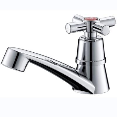 China Chrome Plated Plastic Metal Hybrid Basin Faucet for Office Building Bathroom for sale