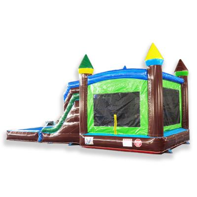 China PVC Mena Z Inflatable Bounce House, Inflatable Bouncer With Combo Water Pool Bouncer Slide for sale