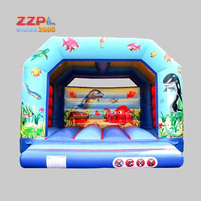 China 2020 New Design Theme Park Underwater World Themed Bouncy Castle Slide Combo for sale