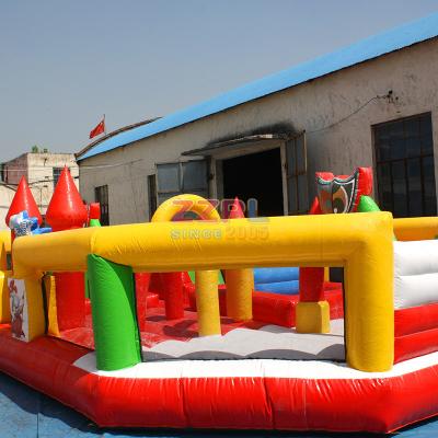 China Entertainment Giant Outdoor Inflatable Amusement City For Sale, Commercial Inflatable Bouncer Amusement Park for sale