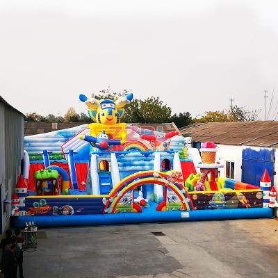 China Inflatable bouncer for kids or commercial use inflatable amusement city with slide bouncy castle inflatable combo on sale for sale