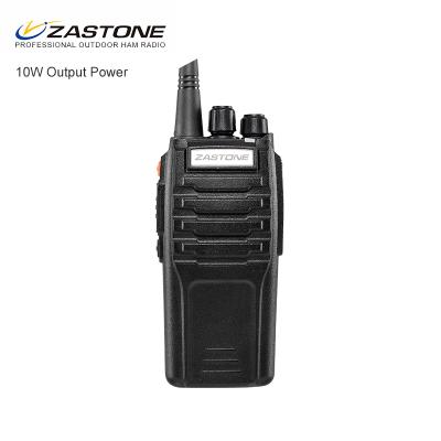 China 2018 ZASTONE A9 10w 2500mah Handheld Talking Walkie Talkie Battery 2 Way VHF UHF Handy Radio for sale