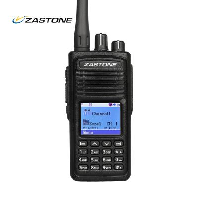 China ZASTONE Walkie D900 fm mode DMR Digital portable analog / digital handheld radio two way for sale