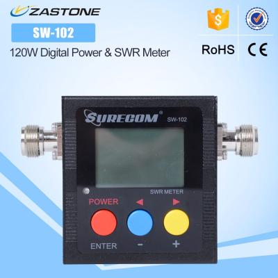 China Hot Sale SURECOM SW-102 125-525MHz VHF/UHF 120W Digital Power and SWR Meter with RF Adapter SW-102 for sale