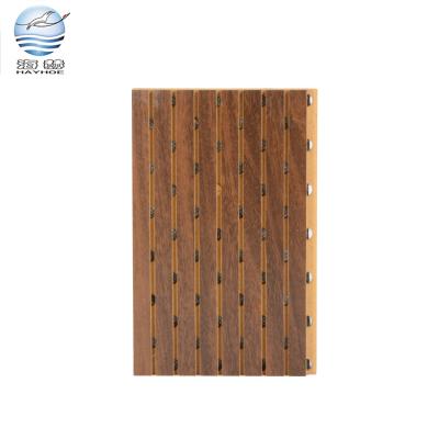 China Highly Efficient Perforated Grooved Sound Absorption Sound Absorption Coefficient Sound Insulation Board Wall Acoustic Panel For Conference Room zu verkaufen