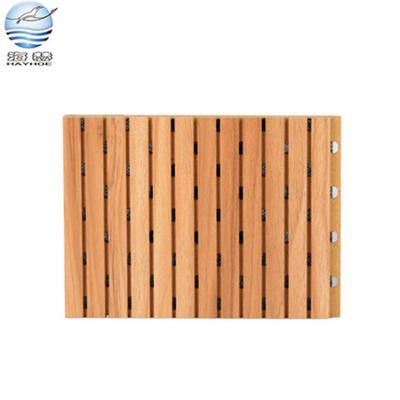 China Highly Efficient Sound Absorption Best Selling Waterproof Sound Absorbing Wooden Slotted Construction Acoustic Sandwich Panel zu verkaufen