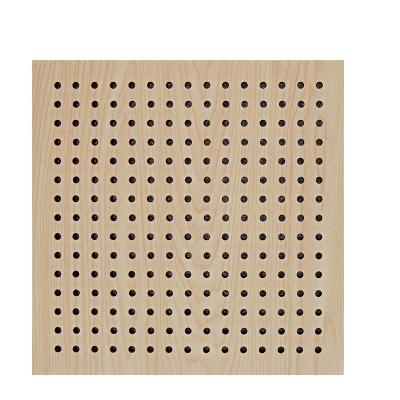 China Auditorium Auditorium Perforated Sound Absorption Wooden Wall Panel Te koop