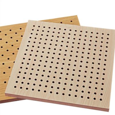 Κίνα Best Selling Sound Absorption Highly Effective Durable Sound Absorbing Panel Perforated Hotel Building Acoustic Panel προς πώληση