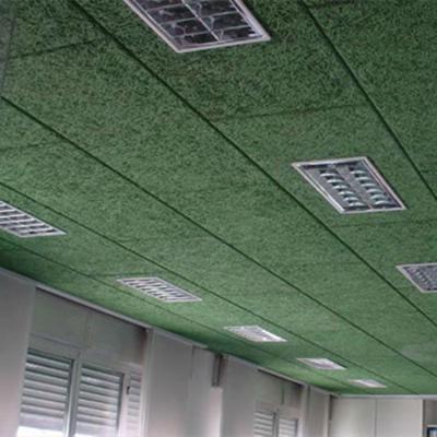 China Integrated Ceilings Cement Wood Fiber Panel Wood Chip Acoustic Acoustic Ceilings for sale