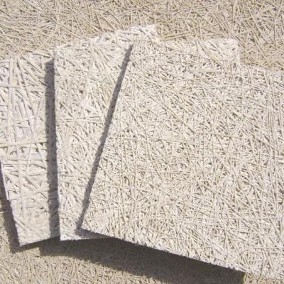 China Highly Effective Sound Absorption Eco-friendly Wood Chips Cement Board Wood Chips Insulation Board Sound Absorption Panel For Office Building for sale