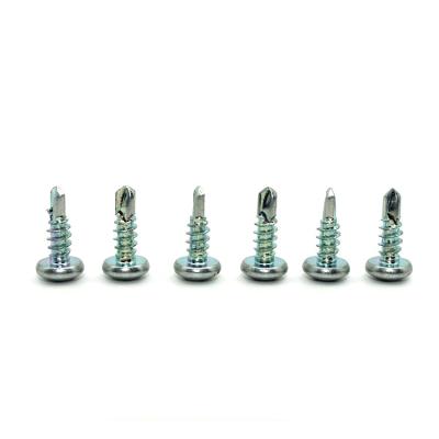 China Pan Factory Price DIN 7504 (N) Galvanized Carbon Steel Self Screw Pan Head Self Drilling Cross Recessed Tapping Screws for sale