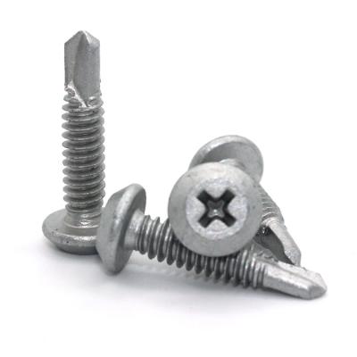 China Factory Round Low Price Best Quality Carbon Steel DACROMET Self Screws Knob Self Drilling Cross Recessed Head Screw for sale