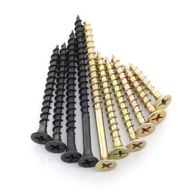 China General Industry Factory Price DIN 7982 Black Galvanized Cross Recessed Countersunk Head Self Tapping Screws for sale