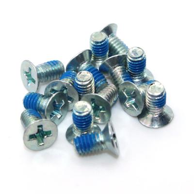 China Factory Wholesale DIN965 Flat Galvanized Dispensing Machine Screw Cross Recessed Countersunk Flat Head Screw for sale