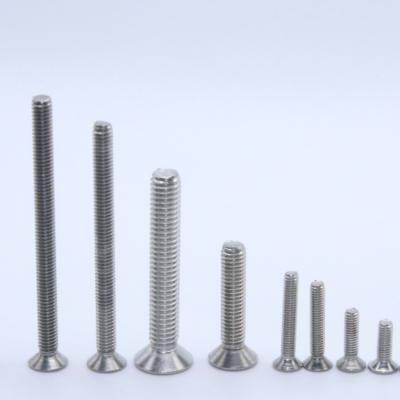 China Hex Socket Countersunk Hex Socket Countersunk Hex Head Bolt Screws M8 Stainless Steel 304 Machine Flat Head Screw for sale