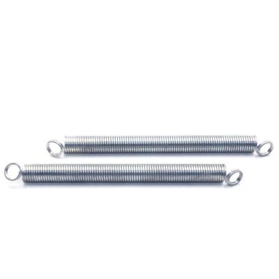 China Coil Maker Carbon Steel Zinc Plated Small Double Hook Wire Coil Spring Extension Adjustable High Tension Springs for sale