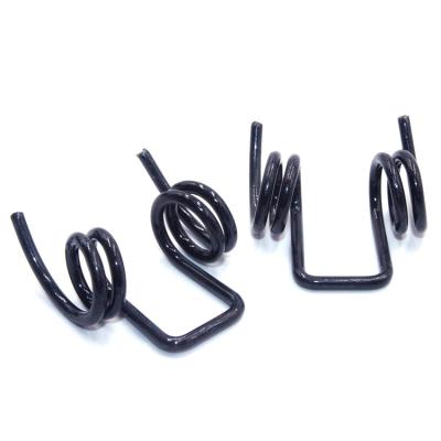 China Torsion Customized Precision Carbon Steel Torsion Spring Wheel Black Galvanized Spiral Double Compression Spring for sale