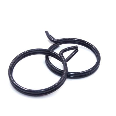 China Single Black Steel High Quality Coil Factory Low Price Coil Wire Torsion Spring Guides Hose Clip Pipe Clamp for sale