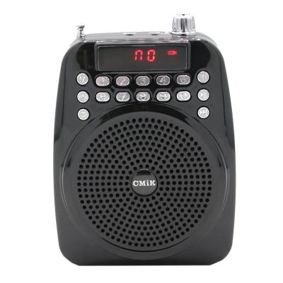 China Mini Speaker Loudspeaker Portable Radio Music Digital Microphone AM/FM Recording W/MIC for Teacher and Guide Voice Amplifier for sale