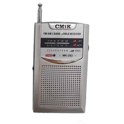 China Cmik MK-203 OEM rhot sell pocket mini AM portable fm 2 band portable radio for sale