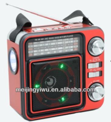 China MK-1508 AM/FM/SW1/SW2 4bands PORTABLE RADIO WITH USB/SD SLO CARD for sale