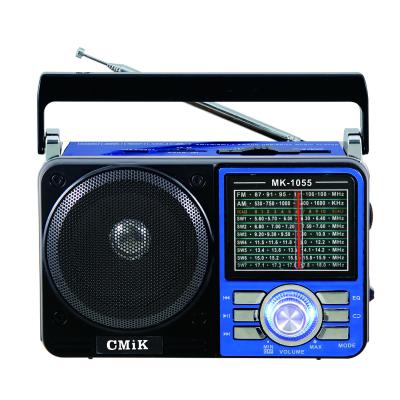 China CMIK MK-1088 Speaker USB/TF Card Old Time Vintage Home Radio Old Hand Crank Am/FM/Sw1-7 Home Portable Radio Backup for sale