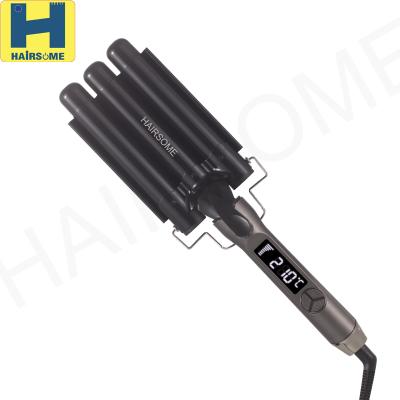 China Aluminum Hair Waver Ceramic Roller Hair Curler Professional 2 Barrel Hair Curler for sale