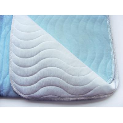 China FreeExport Adult Incontinence Plain Weave Under Pad Medical Blue Reusable Nursing Diaper Pad Adults Changing Pad for sale