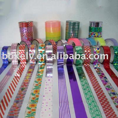 China Wholesale Cheap Decorative Laser Waterproof BOPP Holographic Wrapping Adhesive Tape for sale