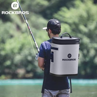 China Keep Hot or Cold ROCKBROS Summer Picnic BBQ Cooler Bag Large Capacity 20L Cold Drinks Backpack Fishing Road Trip Cooler Box for sale