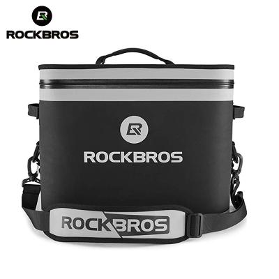 China Keep Hot Or Cold ROCKBROS Soft Cooler Box Insulated Leak Proof Soft Pack Coolers Waterproof Soft Sided Cooler Bag For Fishing Road Camping Beach for sale