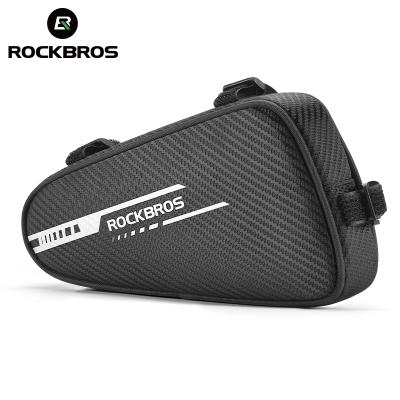 China Reflective Tube Toxturo Twill Pockets Side Bag ROCKBROS Triangle Frame Bag Bicycle Cycling Accessories for sale