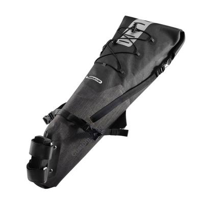 China Waterproof Polyester CBR OEM MTB Road Bicycle Cycling Seatpost Rear Bag For Bike for sale