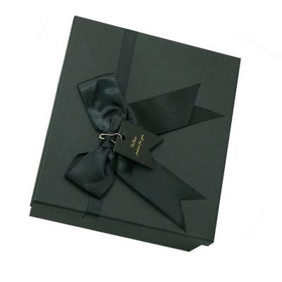 China Perfect Logo Luxury Ribbon Gift Box environmental protection quality customization graphic and packaging for sale