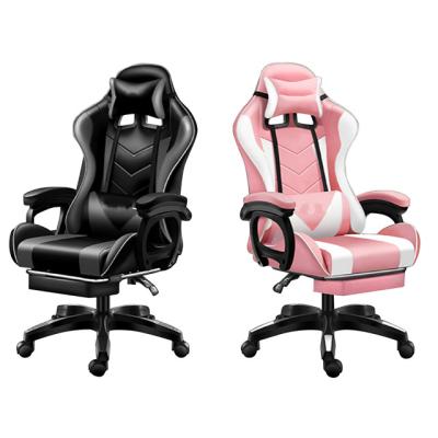 China Swivel (Height)Adjustable Office PC Gaming Chair With Removable Head And Lumbar Pillows for sale