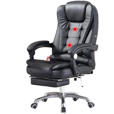 China 2021 Cheap Price 2021 Low Price Luxury Leather Executive Ergonomic Ergonomic Recliner Massage Wheels Swivel Office Furniture Office Chair From China for sale