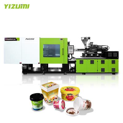 China Horizontal High Speed ​​Thin Wall Container Making Machine Chinese Manufacturer YIUZMI IML Factory Price Basket Injection for sale