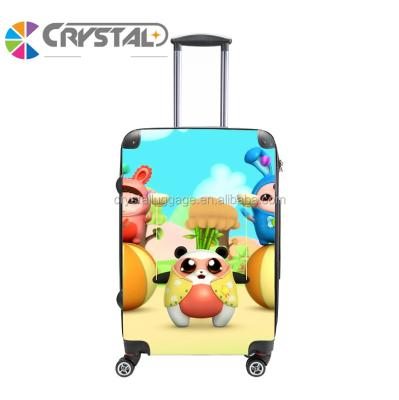 China Wholesale Customized Fashionable Design Travel Luggage With Rotary Wheels ABS PC Trolley Luggage Bag High Quality for sale