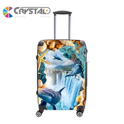 China Chinese Customized Fashionable Design Goods Wholesale Cute High Quality Doraemon Printing ABS PC Luggage For Kids for sale