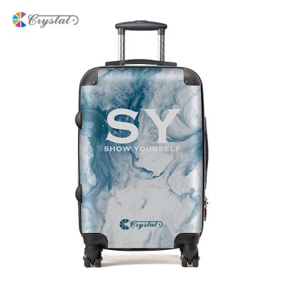 China Fashionable Customized Design 3pcs 20/24/28 Size Travel Suitcase ABS+PC Printed Luggage, Girl's Suitcase for sale