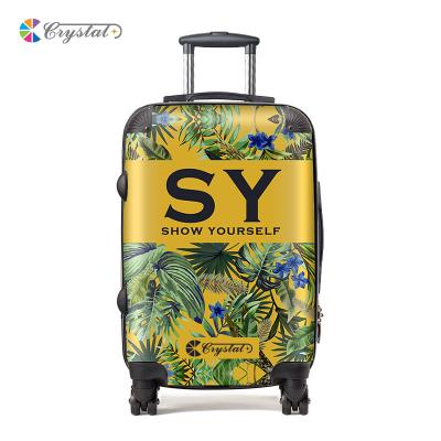 China Designer Customized ABS Travel Luggage/pc Trolley Luggage Bag/Fashionable Suitcase Set for sale