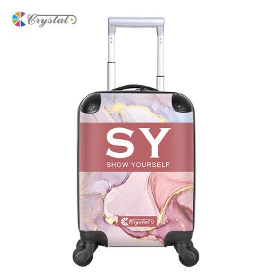 China Fashionable Personalized Kids ABS Shell Custom Kids Cute Cartoon Kids Traveling Hard Luggage Luggage for sale