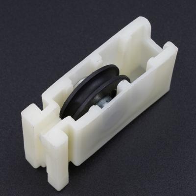 China Modern Glass Panels Black Zinc Alloy Hotel Door And Window Pulley For Window for sale