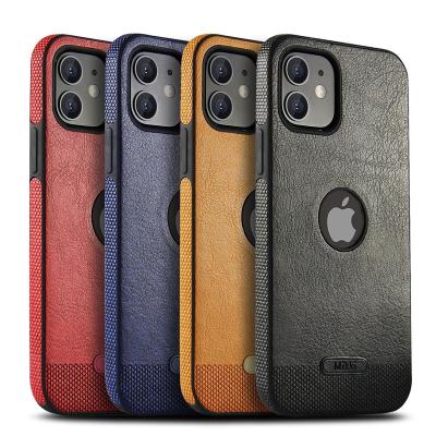 China Shockproof artificial leather + ultra-thin TPU phone case edge particles to reduce friction anti-drop fit phone case back cavity for sale