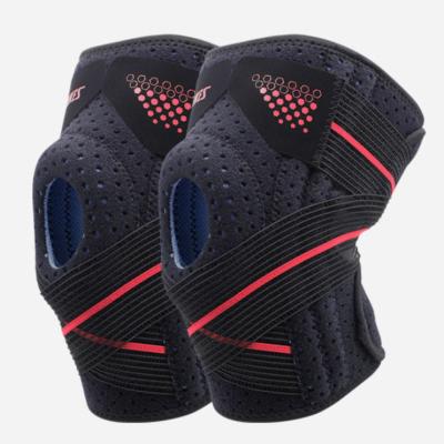 China Hot Selling High Compression Protect Knee Muscles And Joints Non Slip Flexible Knee Strap With Spring Band for sale