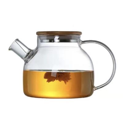 China Viable Wholesale Tea Set Stovetop Safe Glass Teapot With Double-wall Glass Tea Cups, Tea Warmer, Dismountable Loose Tea Infuser for sale