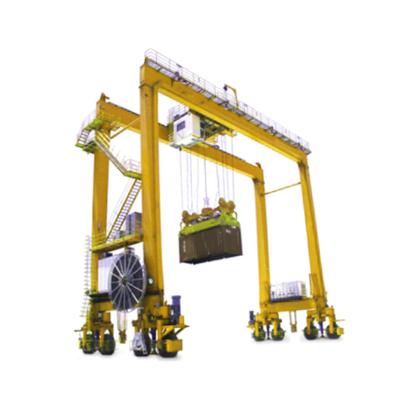 China New full gantry crane gantry crane rubber-tyred gantry crane for 20 ton 25 ton containers for sale