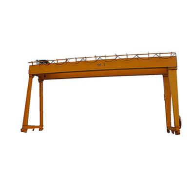 China Yellow Crane European Double Gantry Crane Low Price Double Gantry Girder Gantry Crane 50 Ton for sale